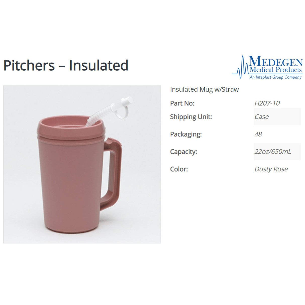 22 oz. Plastic Insulated Drinking Mug Rose Reusable - BeHope