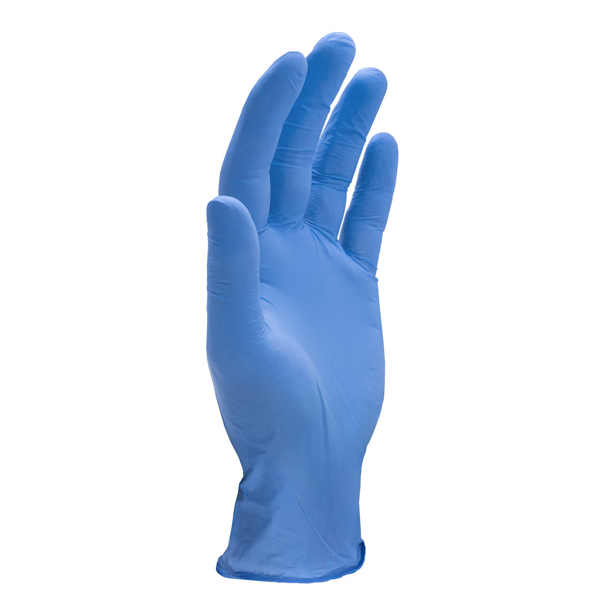 Exam Glove CareStock™ Large NonSterile Nitrile Standard Cuff Length Textured Fingertips Blue Chemo Tested - BeHope