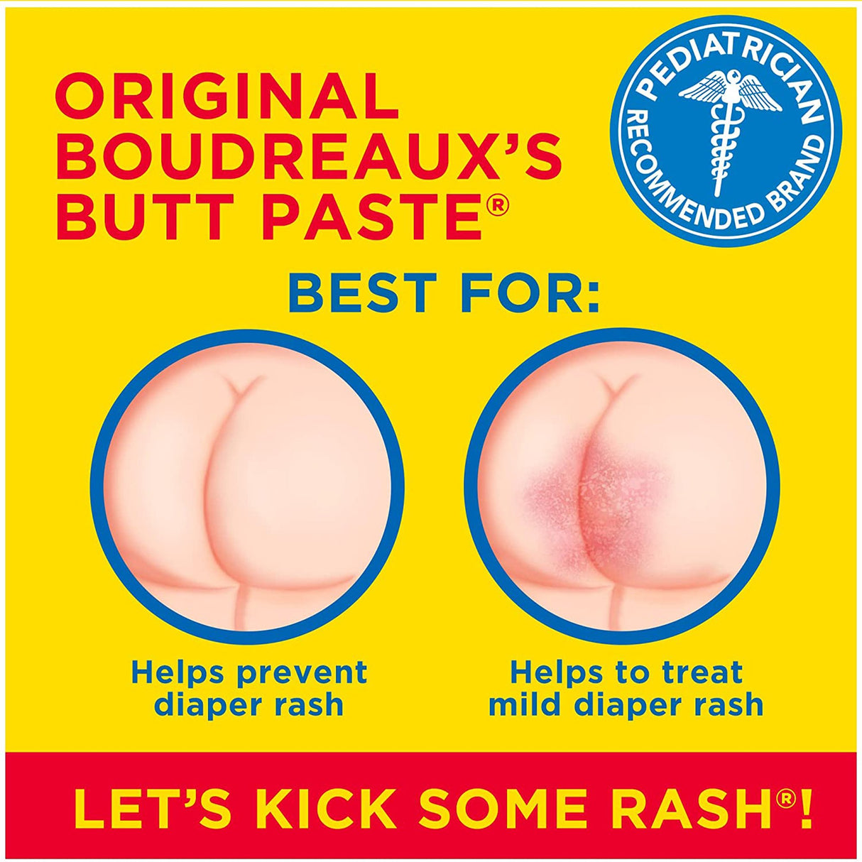 Diaper Rash Treatment Boudreaux's Butt Paste® 16 oz. Jar Scented Ointment - BeHope