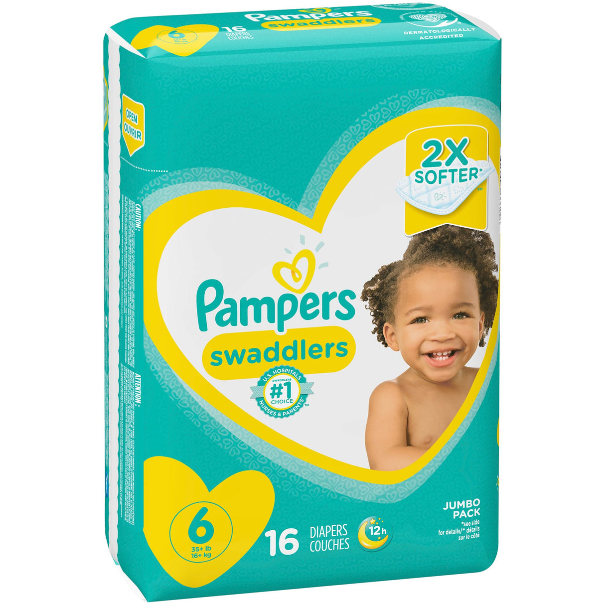 Unisex Baby Diaper Pampers® Swaddlers™ Size 6 Disposable Heavy Absorbency - BeHope