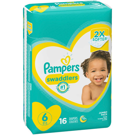 Unisex Baby Diaper Pampers® Swaddlers™ Size 6 Disposable Heavy Absorbency - BeHope