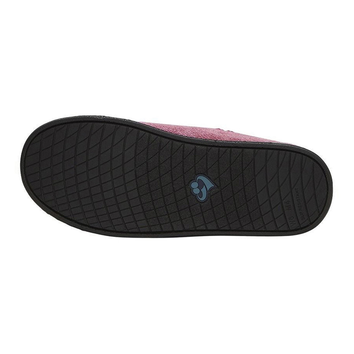Slippers Silverts® Female Adult Size 10 / 2X-Wide Hard Sole Single Patient Use Dusty Rose - BeHope