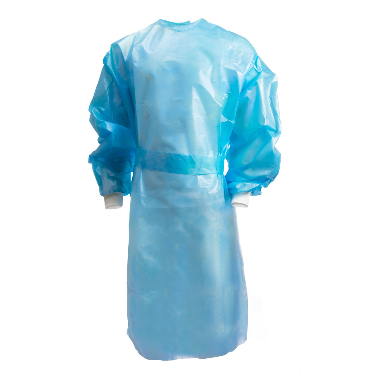 Chemotherapy Procedure Gown McKesson Large Blue NonSterile AAMI Level 2 / ASTM D6978 Disposable - BeHope