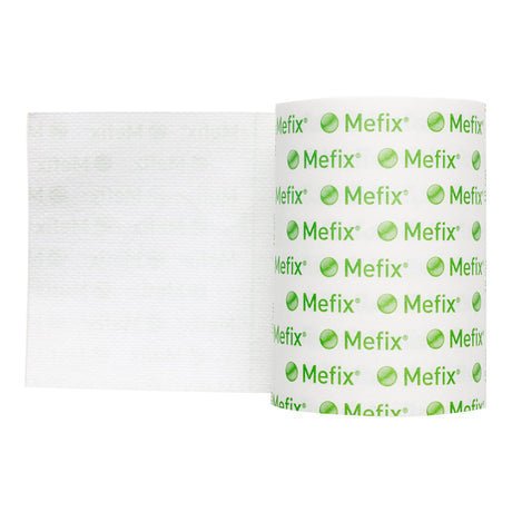 Perforated Dressing Retention Tape with Liner Mefix® White 4 Inch X 11 Yard Nonwoven Spunlace Polyester NonSterile - BeHope