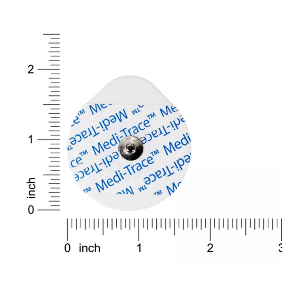 ECG Stress Electrode Snap Connector Conductive Adhesive Gel Foam Backing Adult Non-Radiolucent 30 per Pack - BeHope