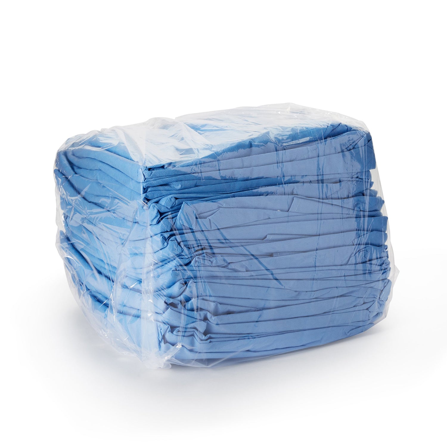 Lab Jacket Blue X-Large Hip Length 3-Layer SMS Disposable - BeHope