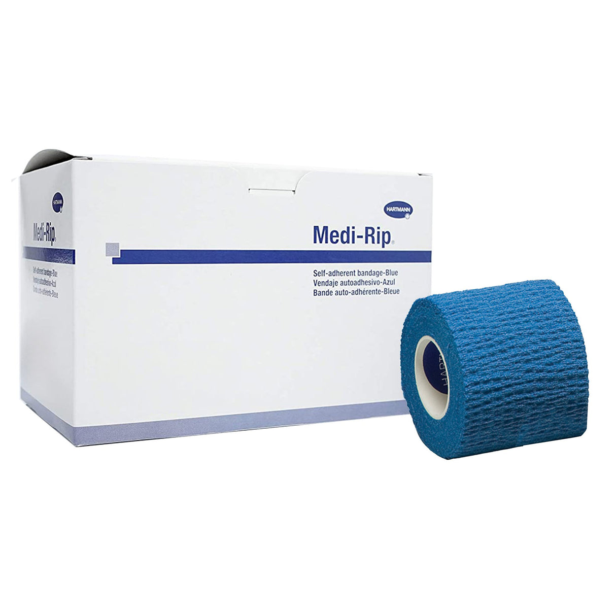 Cohesive Bandage Medi-Rip® 3 Inch X 5 Yard Self-Adherent Closure Blue NonSterile Standard Compression - BeHope