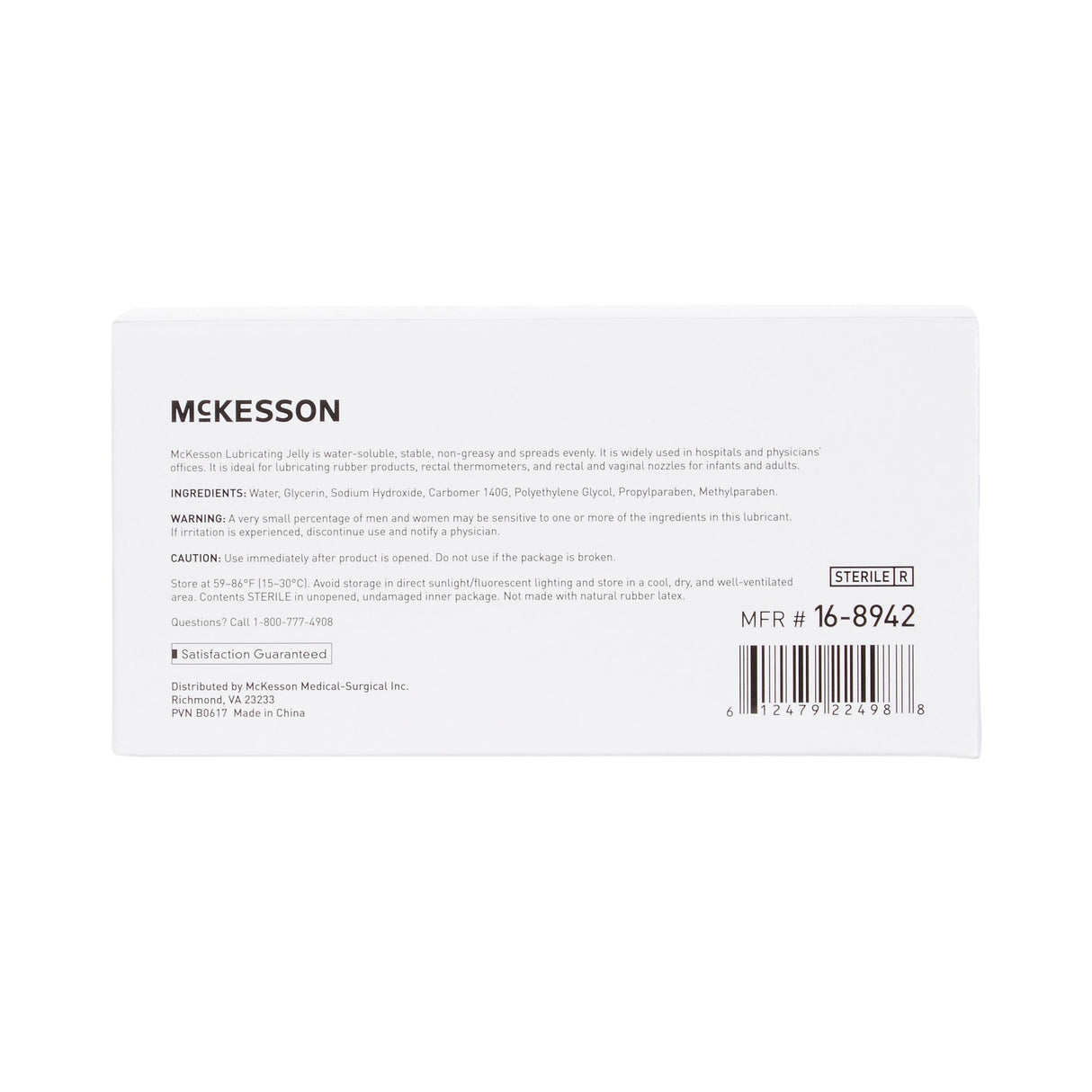 Lubricating Jelly McKesson 3 Gram Individual Packet Sterile - BeHope