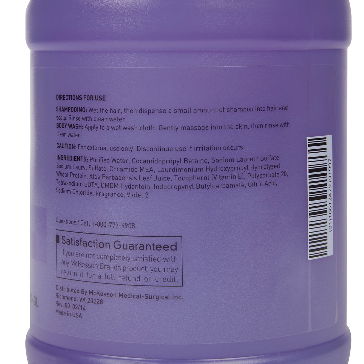Tearless Shampoo and Body Wash McKesson 1 gal. Jug Lavender Scent - BeHope
