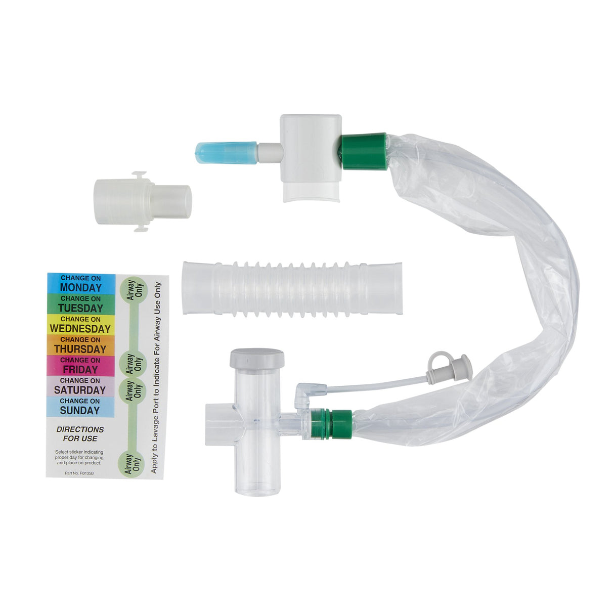 Closed Suction Catheter Ballard® Tracheostomy Type Closed Style Thumb Valve Vent 14 Fr. Sterile - BeHope