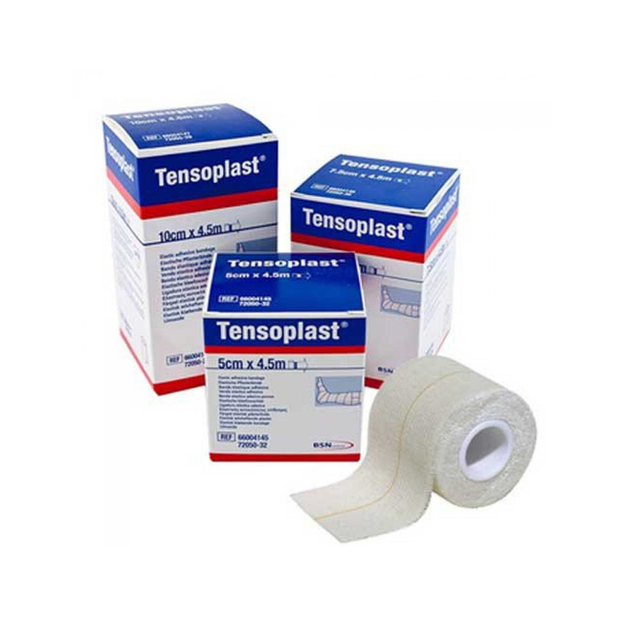 Elastic Adhesive Bandage Tensoplast® 1 Inch X 5 Yard No Closure White NonSterile Medium Compression - BeHope