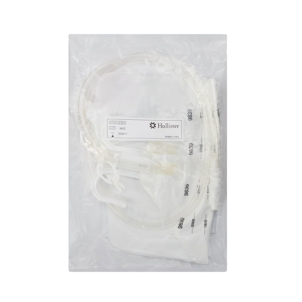 Urinary Drain Bag Hollister Anti-Reflux Valve Sterile 2,000 mL Vinyl - BeHope