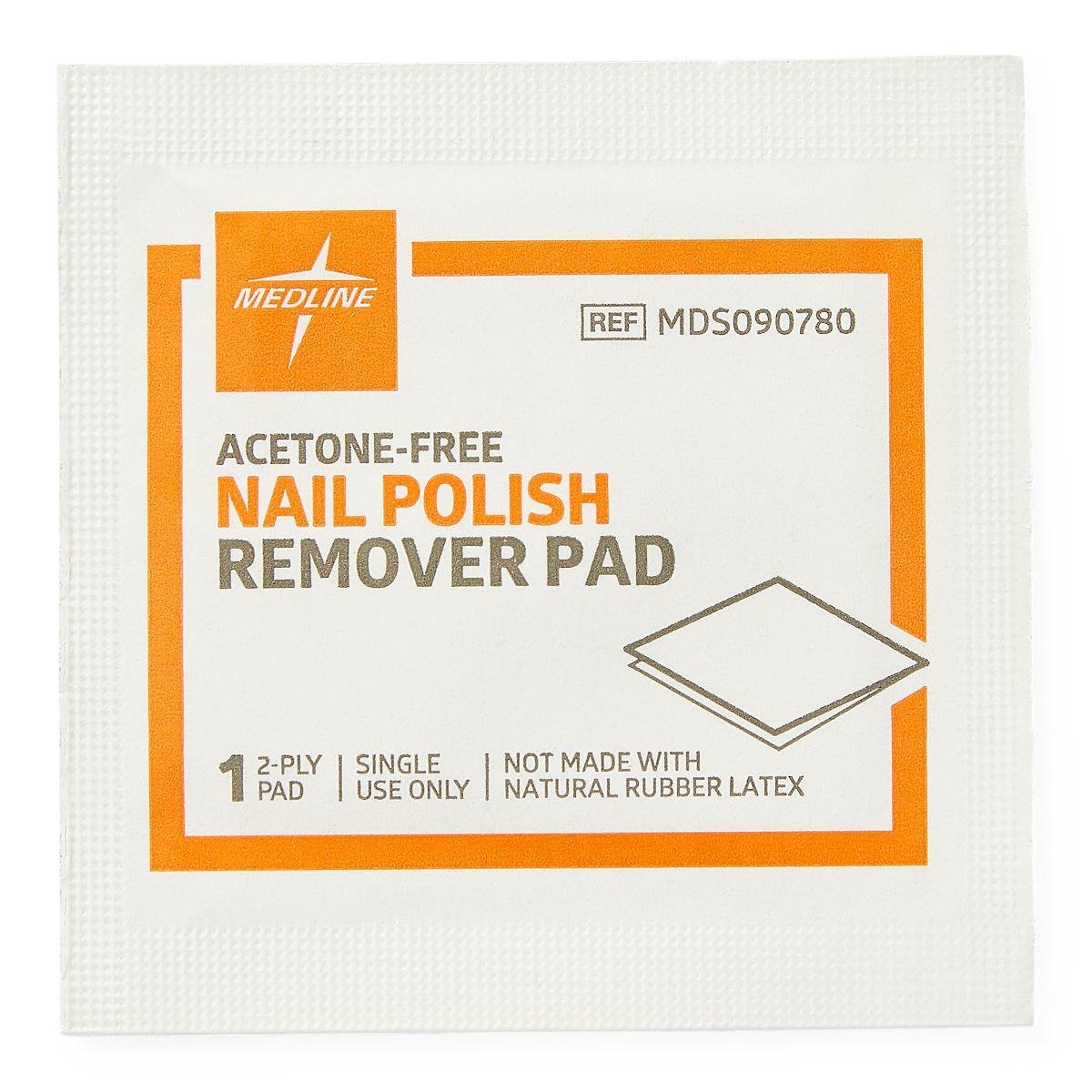 Nail Polish Remover Pad Medline 1-1/4 X 3 Inch - BeHope
