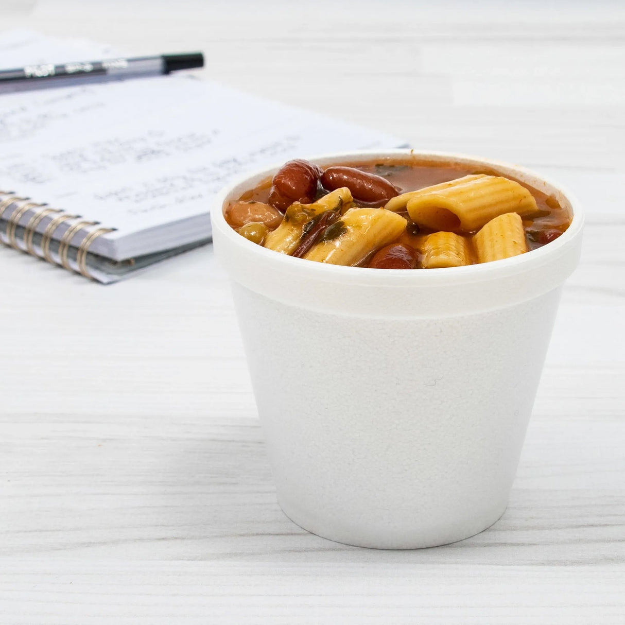 Insulated Food Container J Cup® White Single Use Foam 3-1/2 Diameter X 2-3/10 Diameter X 2-9/10 H Inch - BeHope