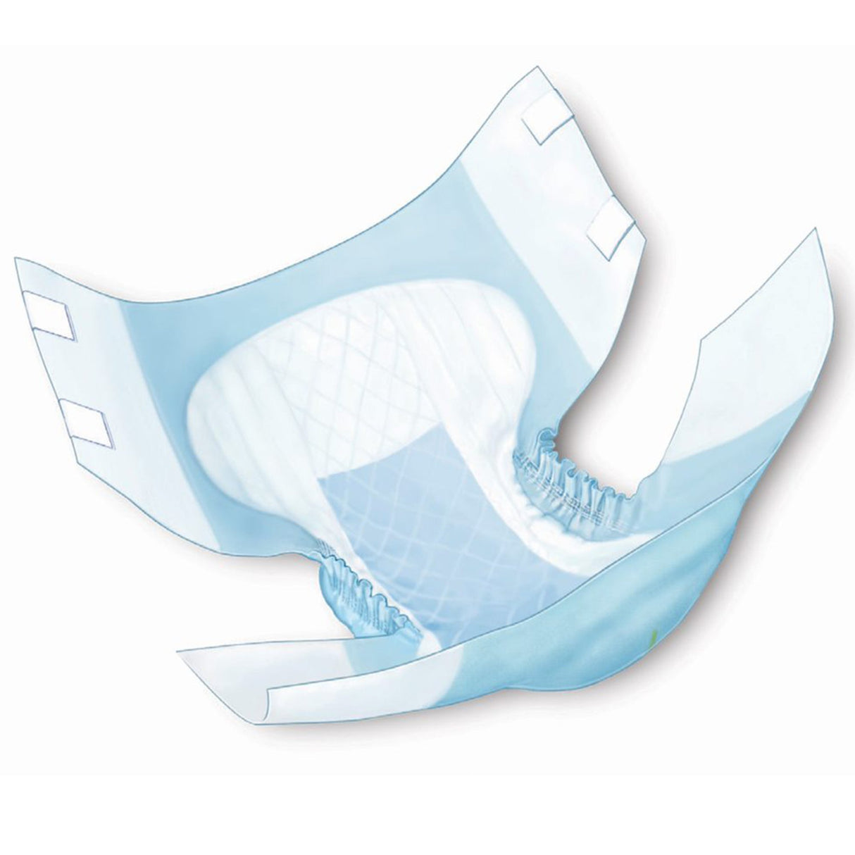 Unisex Adult Incontinence Brief Wings™ Quilted Plus with BreatheEasy™ Technology X-Large Disposable Heavy Absorbency - BeHope