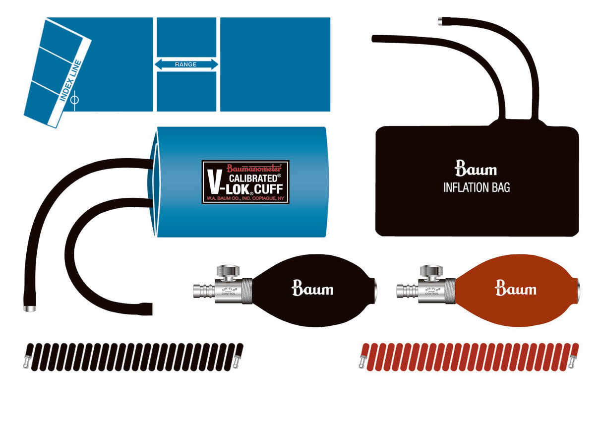 Durable Extendex® Blood Pressure Tubing V-Lok Cuff - BeHope