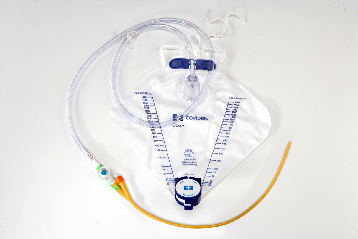 Indwelling Catheter Tray Curity™ Ultramer™ 2-Way Foley 18 Fr. 5 cc Balloon Hydrogel Coated Latex - BeHope