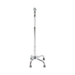 Large Base Quad Cane McKesson Steel 29 to 37-1/2 Inch Height Chrome - BeHope