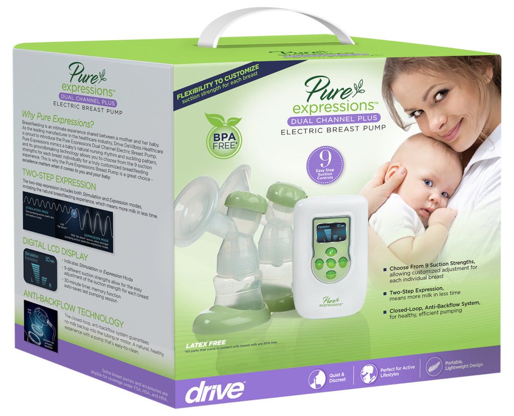 Pure Expressions Dual Channel Electric Breast Pumps - BeHope