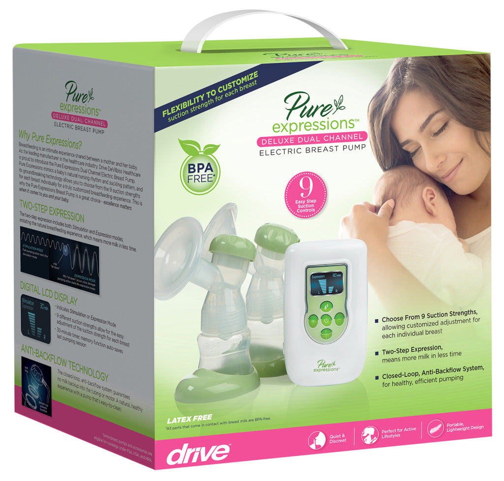 Pure Expressions Dual Channel Electric Breast Pumps - BeHope