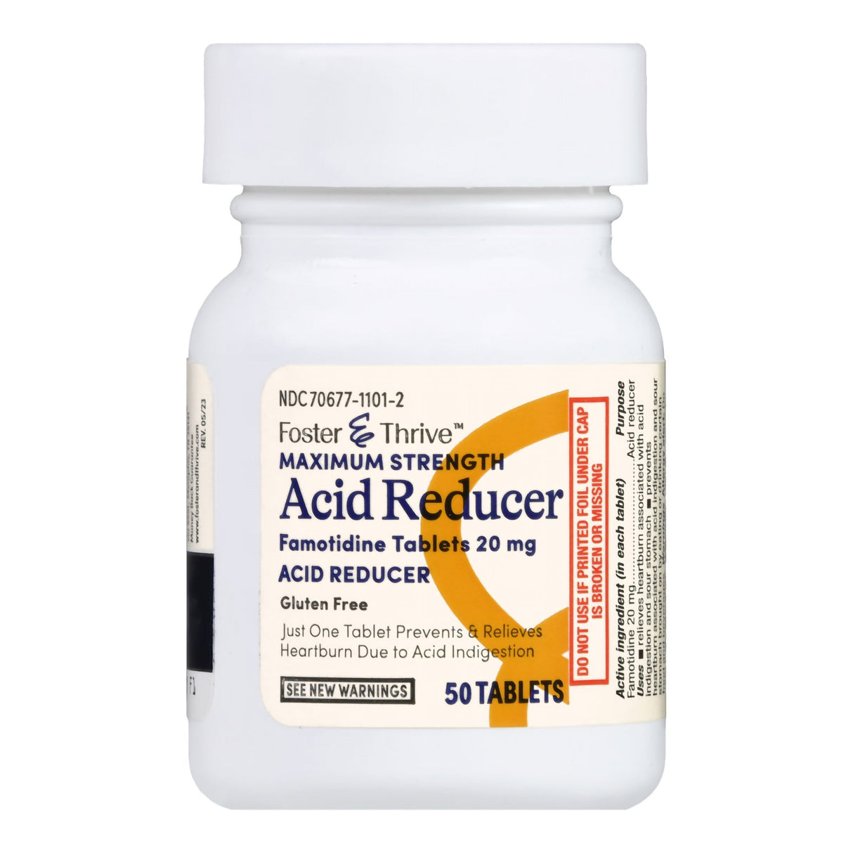 Antacid Foster & Thrive™ 20 mg Strength Tablet 50 per Bottle - BeHope