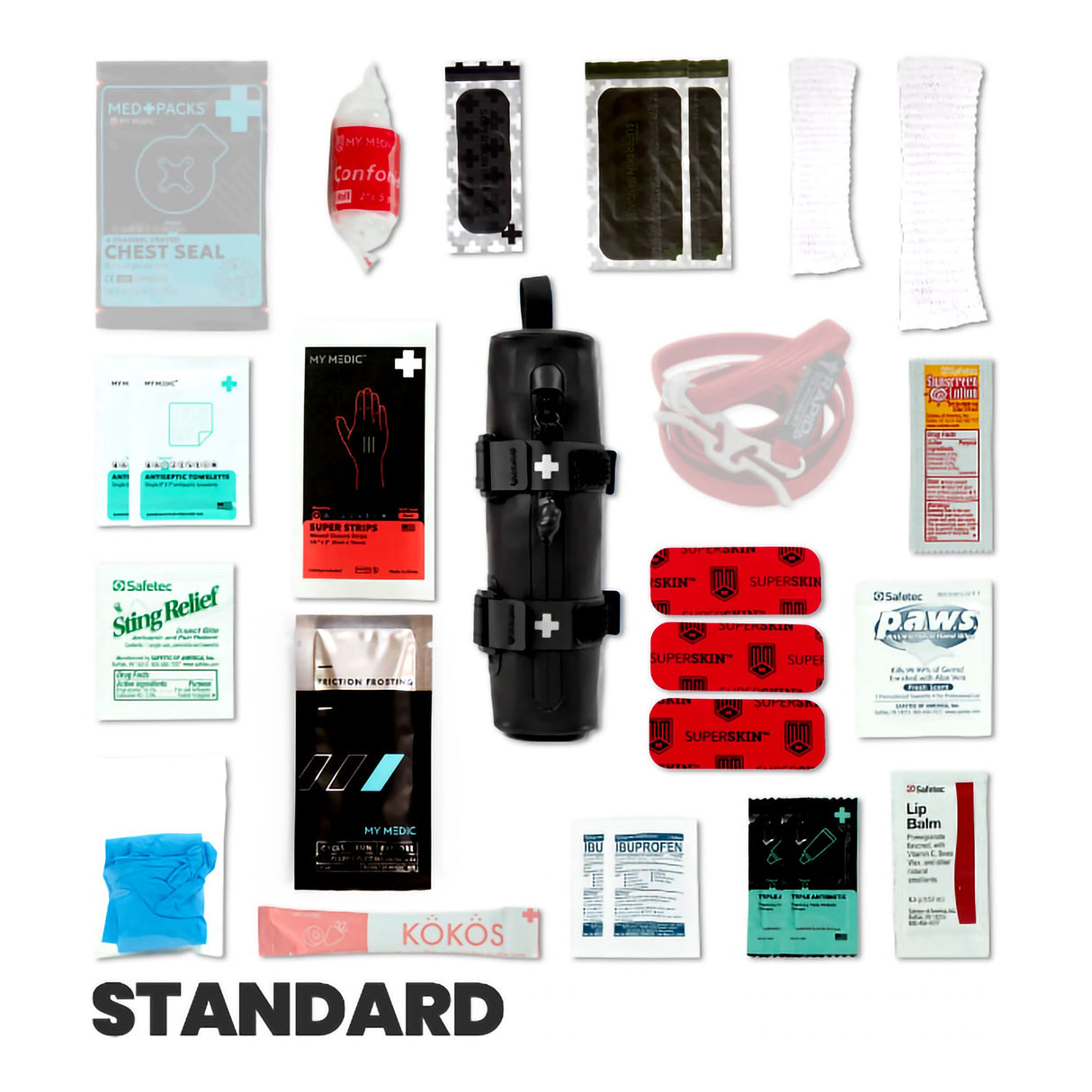 First Aid Kit My Medic Cycle Medic Standard Black Soft Bag - BeHope