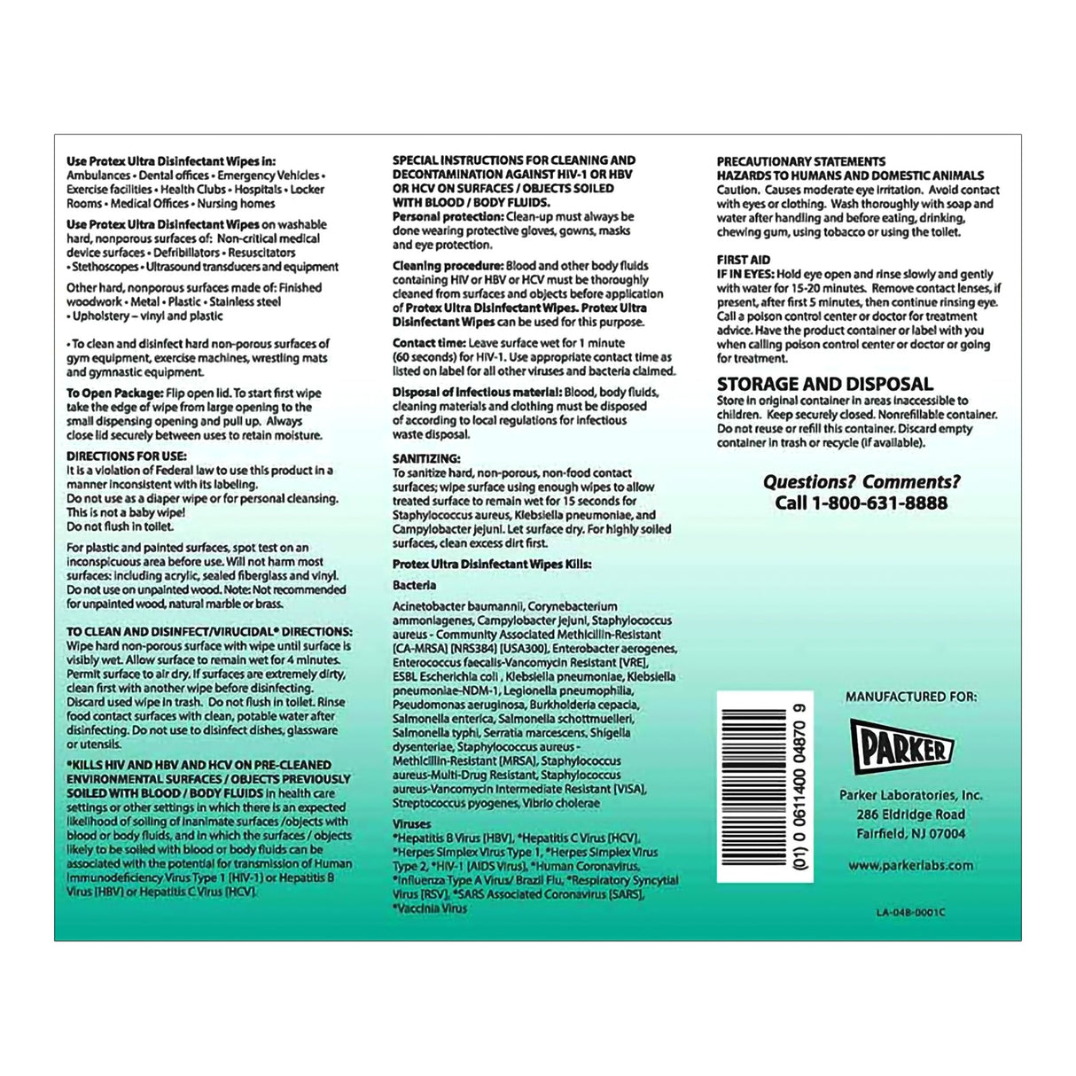 Surface Disinfectant Cleaner Protex™ Ultra Premoistened Broad Spectrum Manual Pull Wipe 75 Count Canister Lemon Scent NonSterile - BeHope