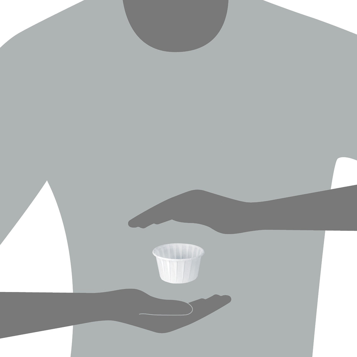 Souffle Cup Solo® 4 oz. White Paper Disposable - BeHope