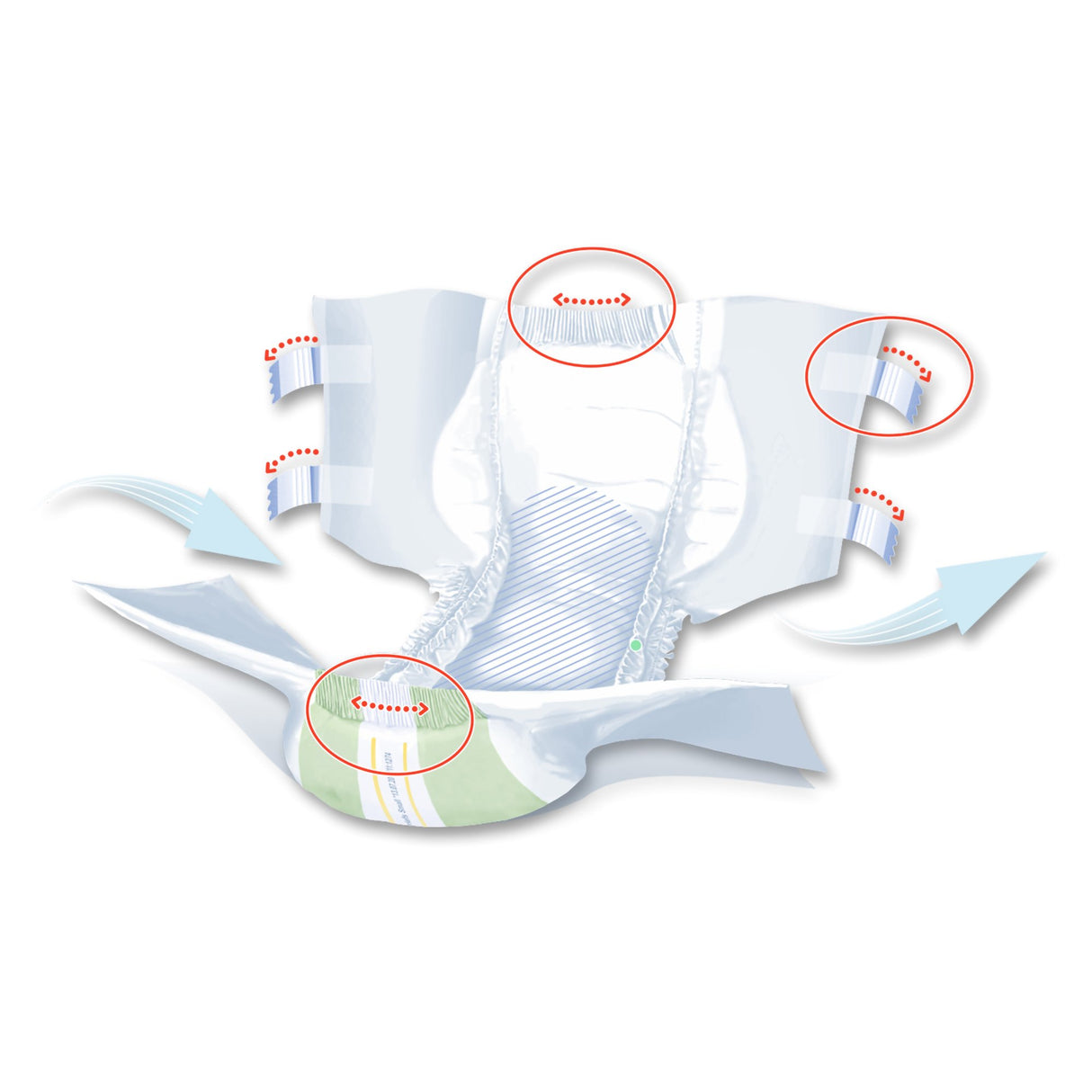 Unisex Adult Incontinence Brief Seni® Super Plus Small Disposable Heavy Absorbency - BeHope