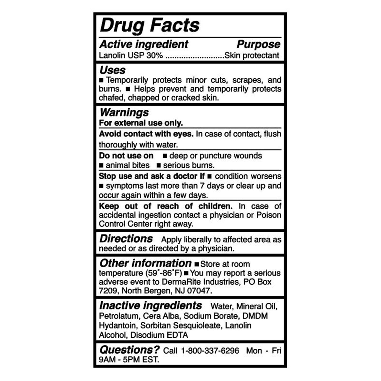 Skin Protectant Lantiseptic Dry Skin Therapy 4 oz. Tube Lanolin Scent Cream - BeHope