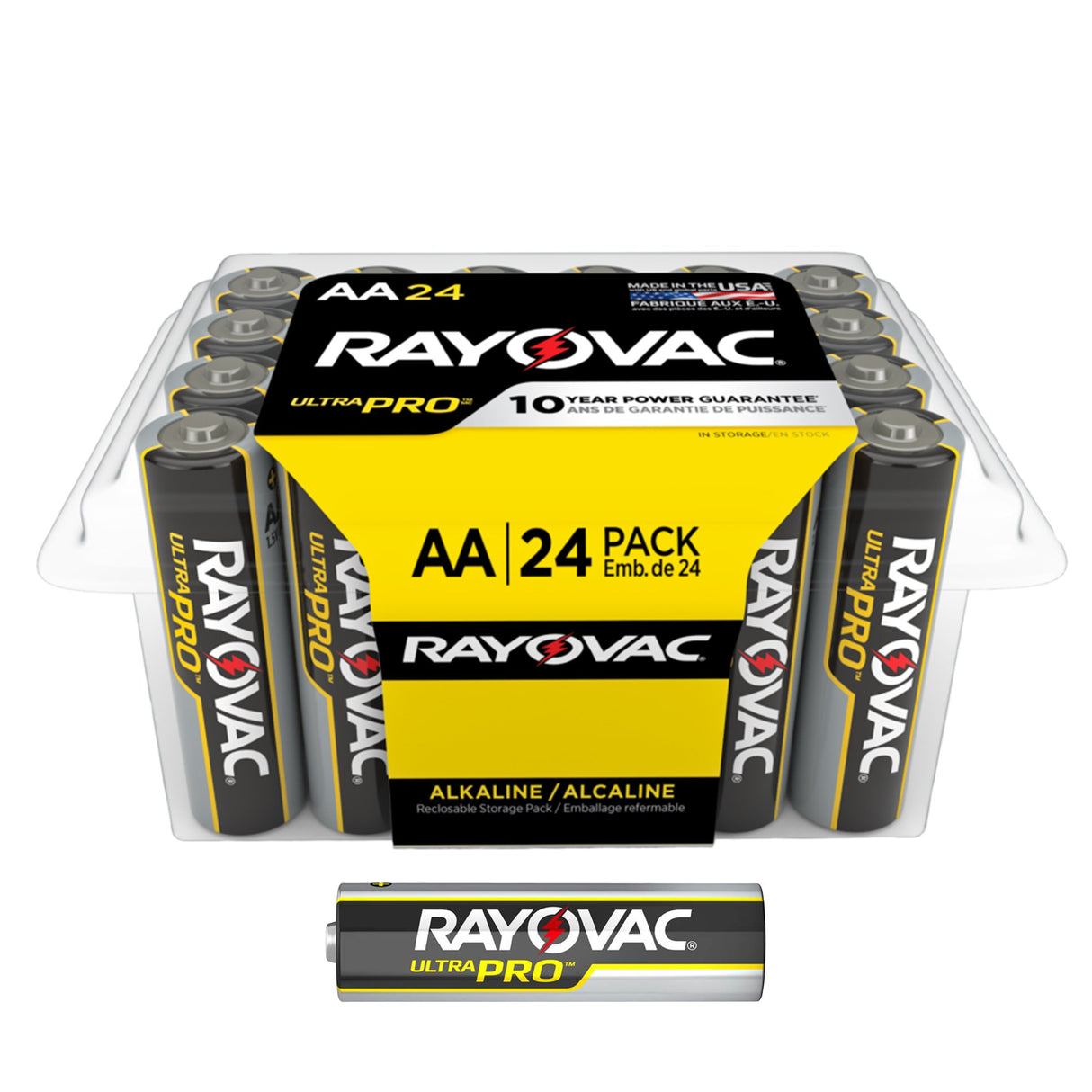 Alkaline Battery Rayovac® Ultra Pro™ AA Cell 1.5V Disposable 24 Pack - BeHope