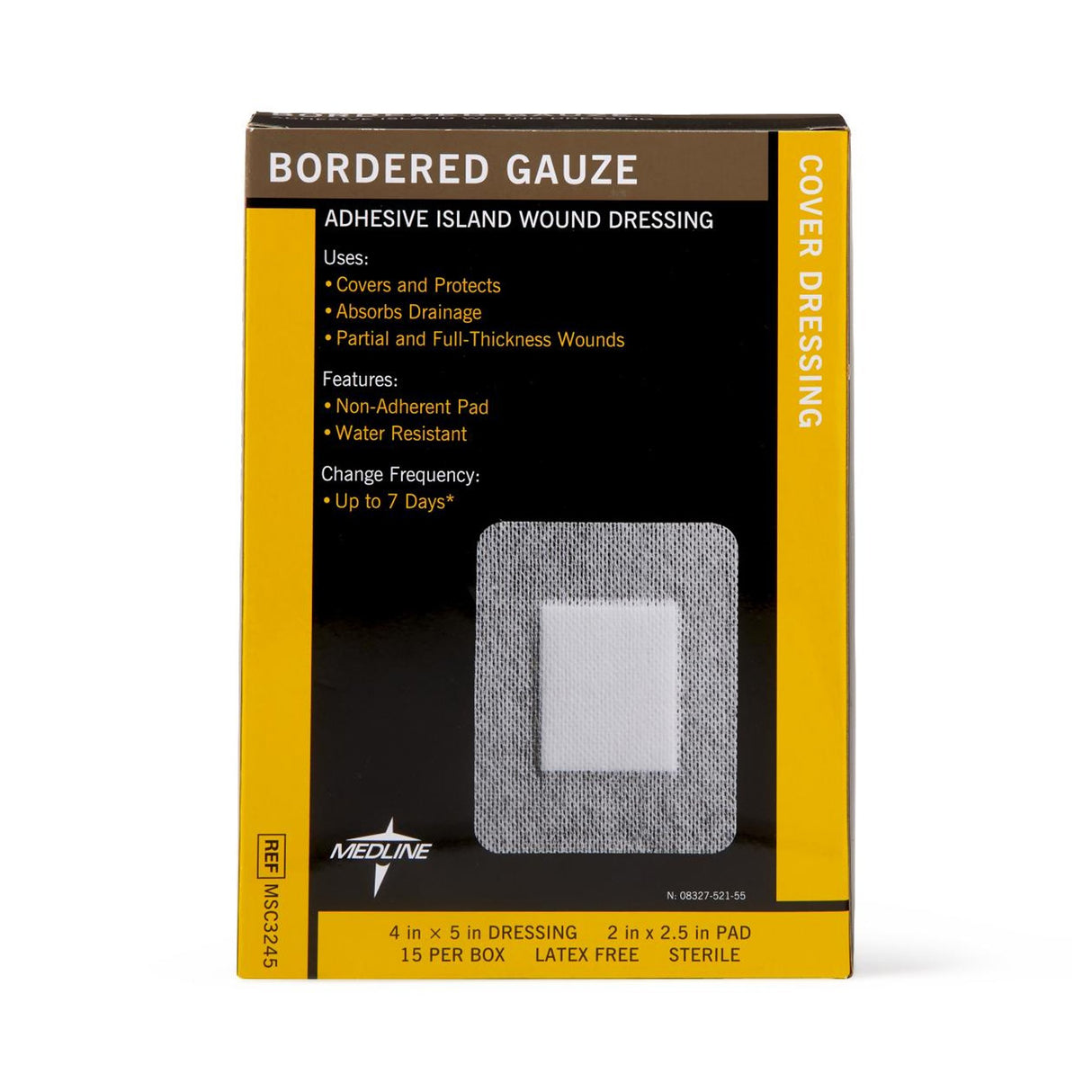 Island Dressing Medline 4 X 5 Inch Rectangle Sterile Water Resistant Nonwoven Backing - BeHope