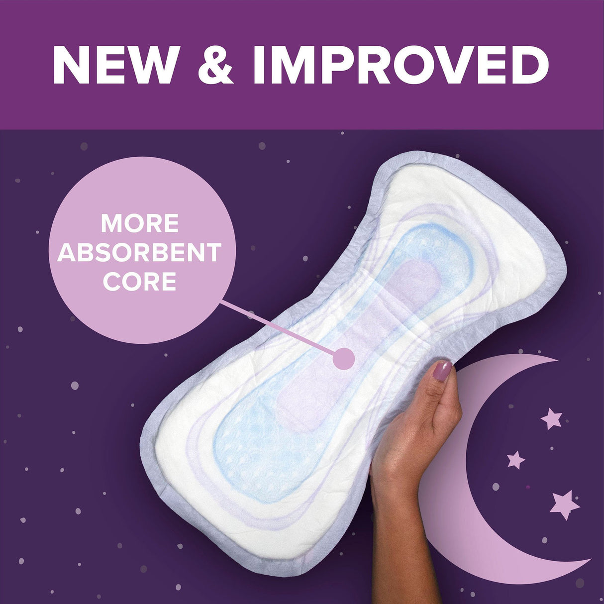 Bladder Control Pad Poise® Fresh Protection™ Overnight 5.3 Inch Length Heavy Absorbency Sodium Polyacrylate Core One Size Fits Most - BeHope