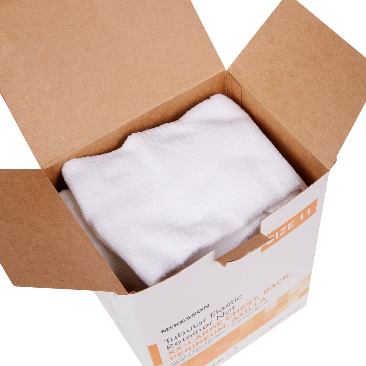 Elastic Net Retainer Dressing McKesson Tubular Elastic 47 Inch X 25 Yard (119.4 cm X 22.9 m) Size 11 White 2X-Large Chest / Back / Perineum / Axilla NonSterile - BeHope