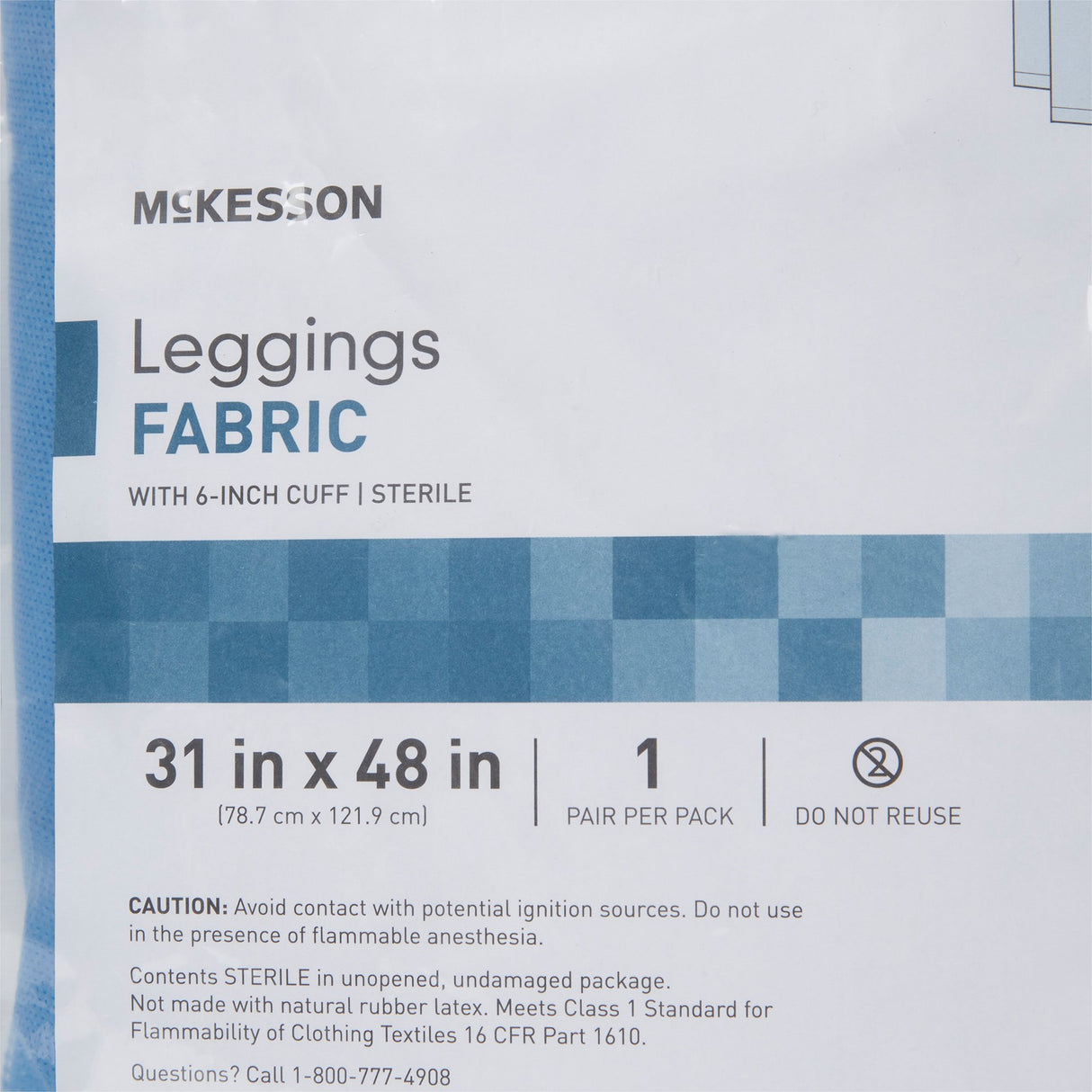 Surgical Leggings McKesson 31 W X 48 L Inch Sterile - BeHope