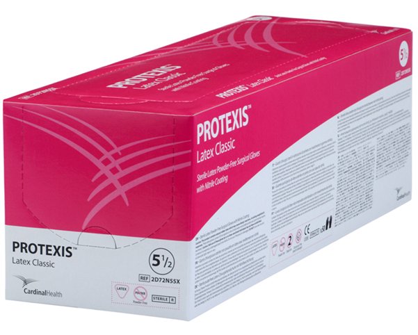 Surgical Glove Protexis™ Latex Classic Size 8 Sterile Latex Standard Cuff Length Smooth Cream Not Chemo Approved - BeHope
