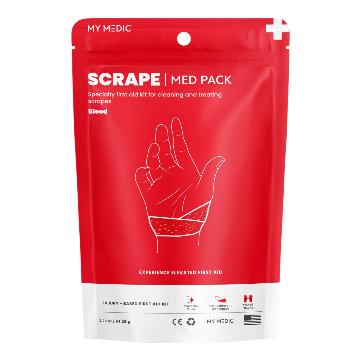 First Aid Medical Pack My Medic™ MED PACKS Scrape Pouch - BeHope