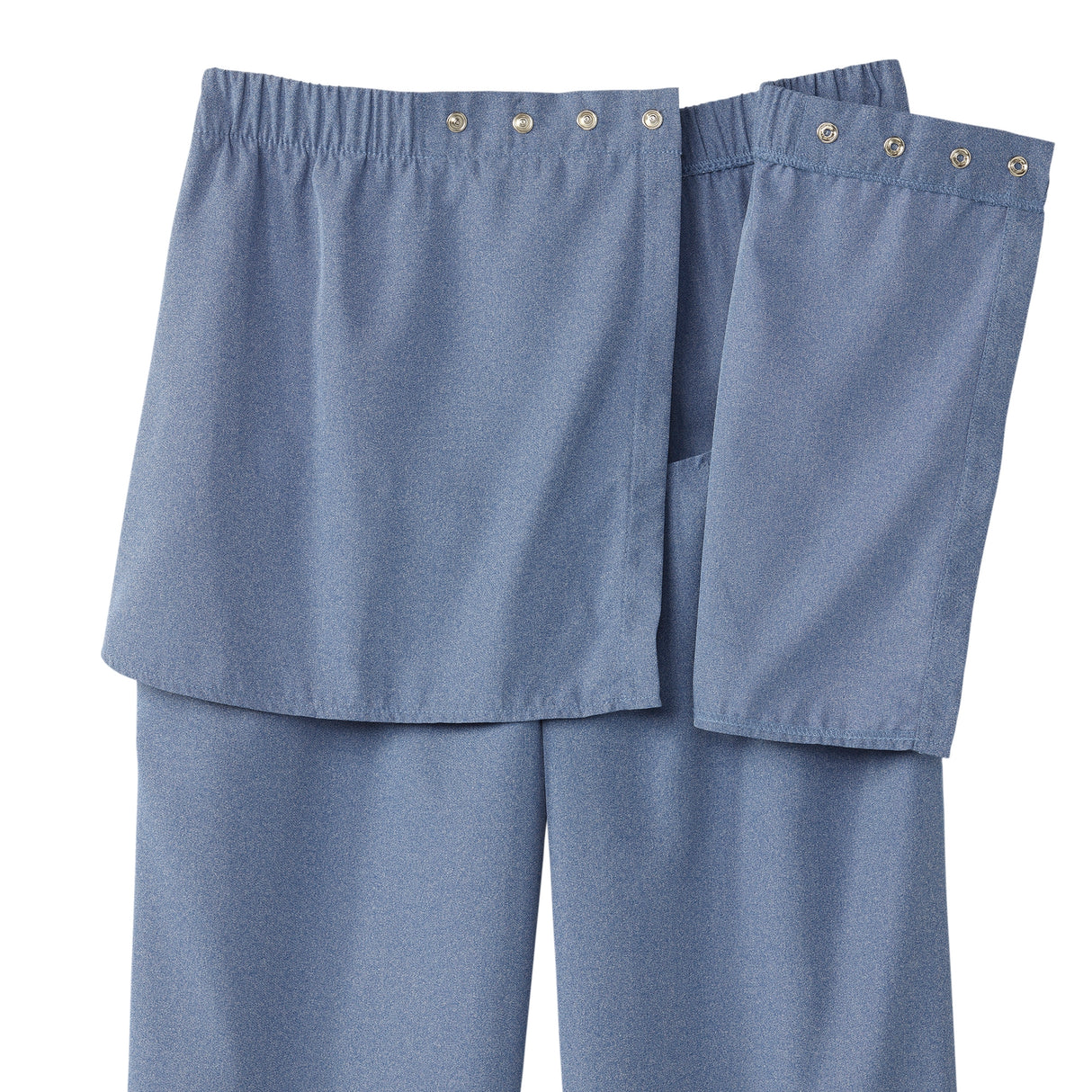 Adaptive Pants Silverts® Open Back Small Heather Chambray Blue Female - BeHope
