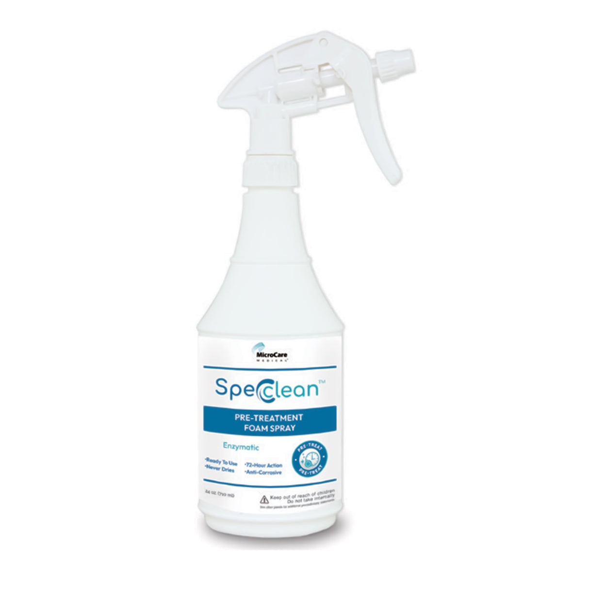 Instrument Pre-Cleaner Spec Clean™ Foam RTU 24 oz. Spray Bottle Fresh Scent - BeHope