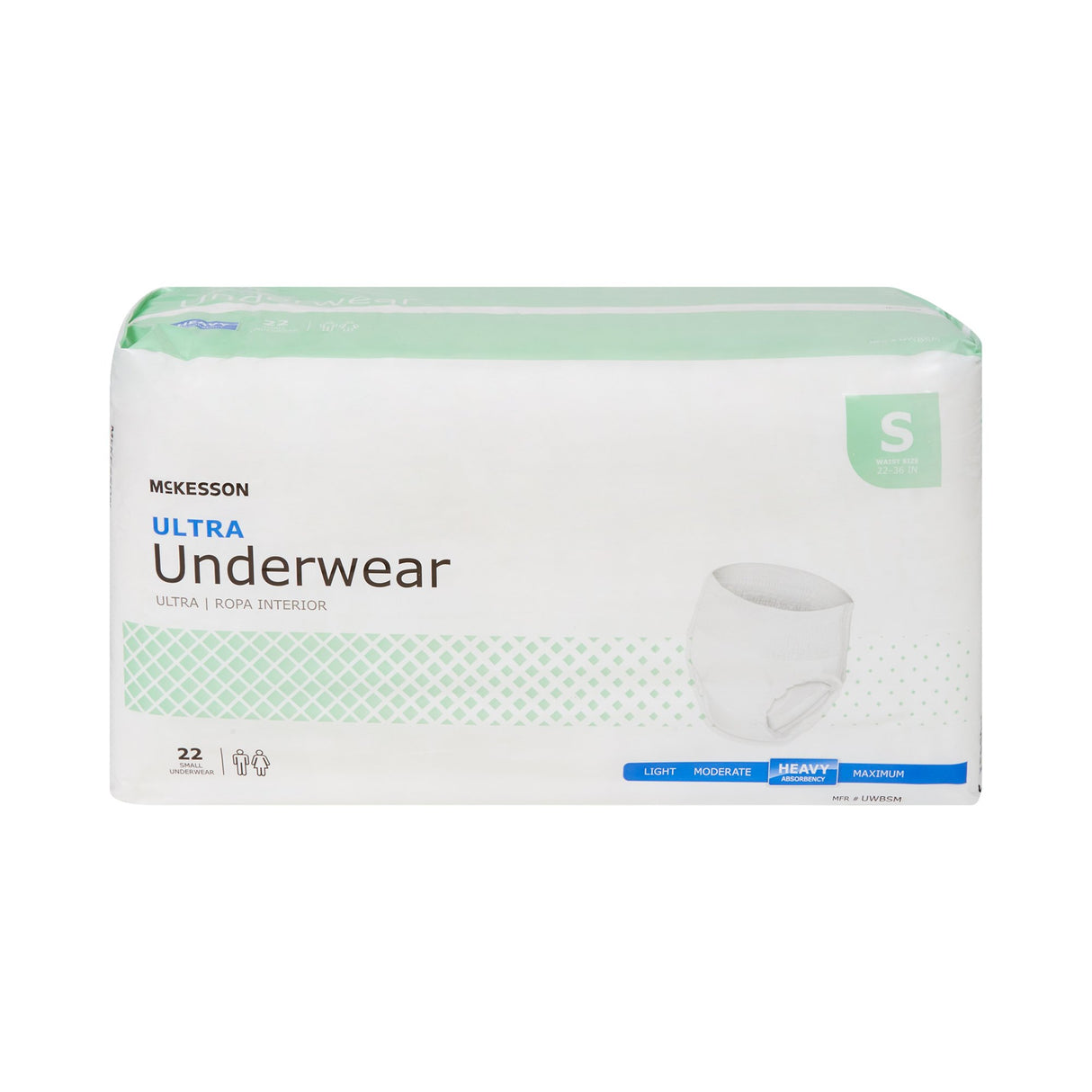 Unisex Adult Absorbent Underwear McKesson Ultra Pull On with Tear Away Seams Small Disposable Heavy Absorbency - BeHope