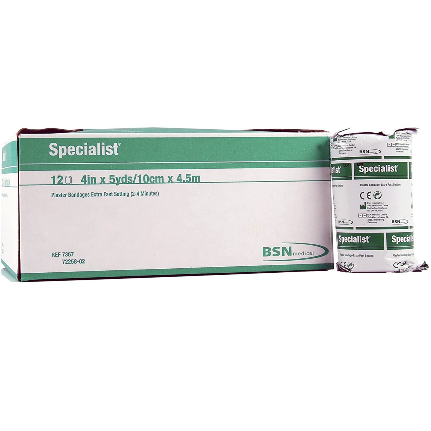 Plaster Bandage Specialist® 4 Inch X 15 Foot Plaster of Paris White - BeHope