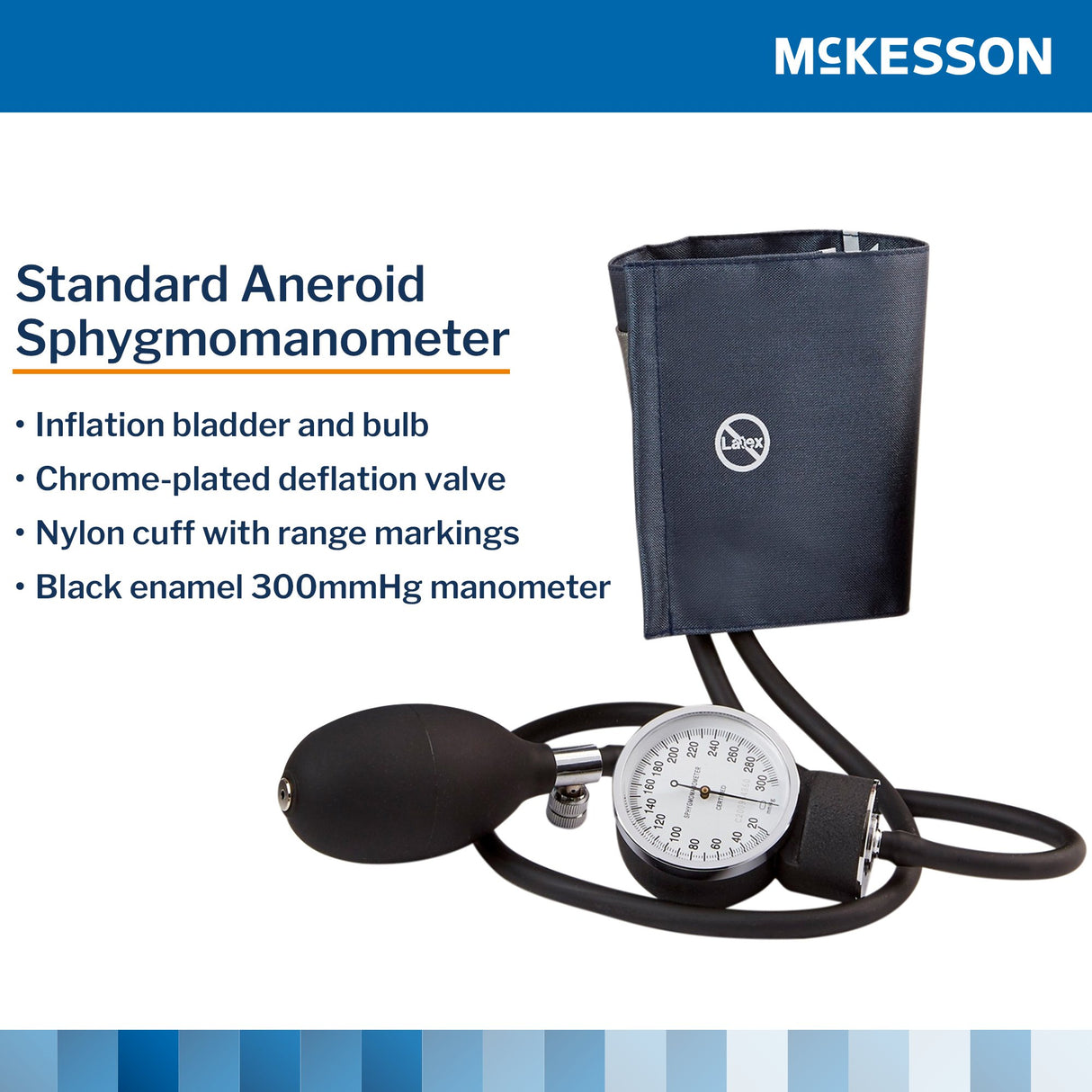 Aneroid Sphygmomanometer Unit McKesson Brand Large Adult Cuff Nylon Cuff 34 - 50 cm Pocket Aneroid - BeHope