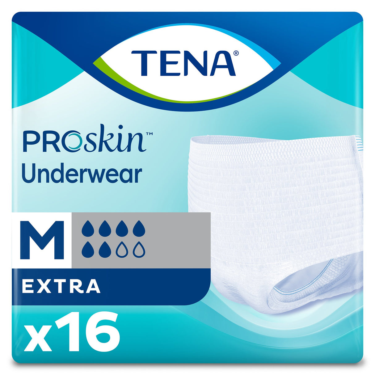 Unisex Adult Absorbent Underwear TENA® ProSkin™ Extra Pull On with Tear Away Seams Medium Disposable Moderate Absorbency - BeHope