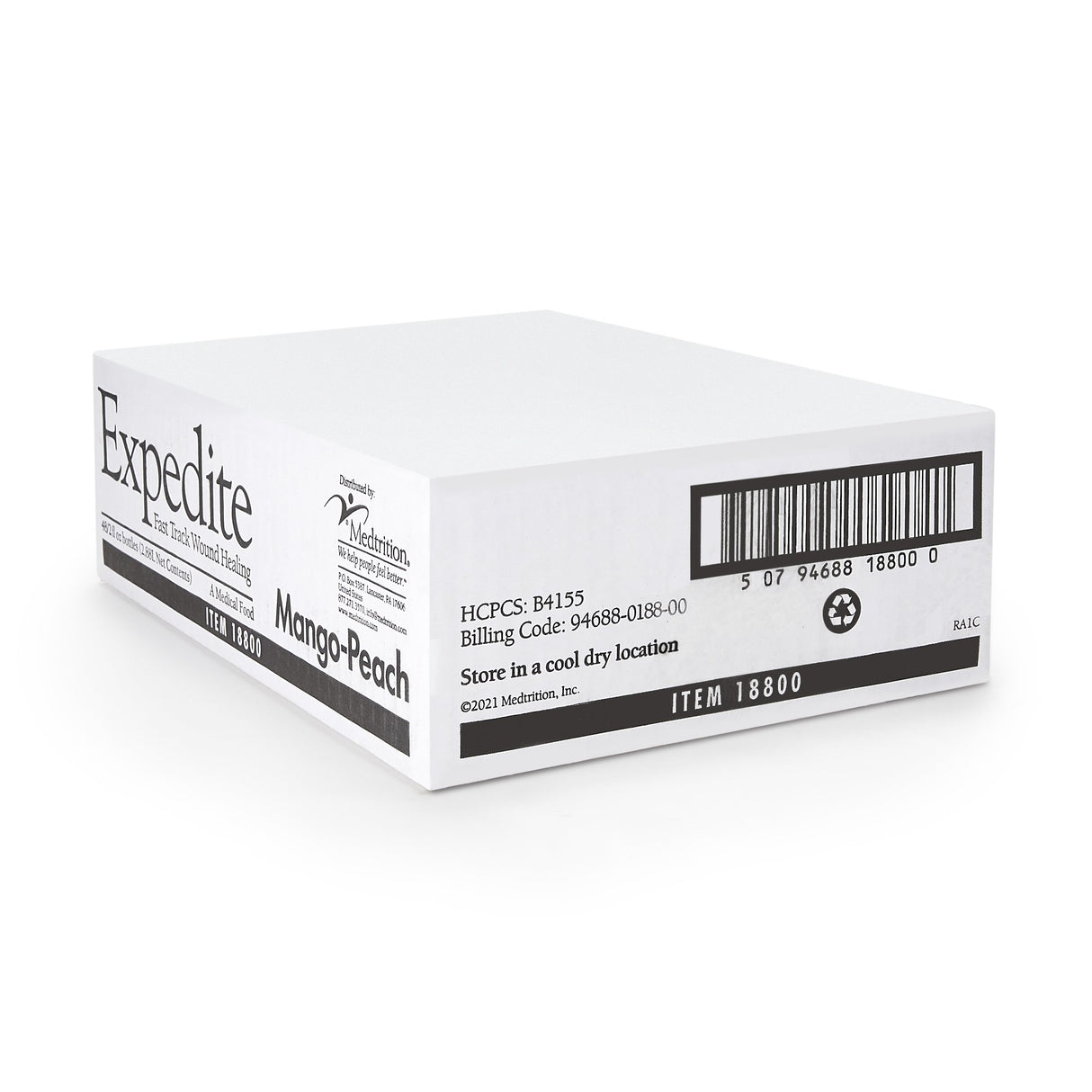 Oral Supplement Expedite Peach Mango Flavor Liquid 2 oz. Bottle - BeHope