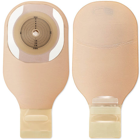 Ostomy Pouch Premier™ One-Piece System 12 Inch Length Flat, Trim to Fit 2-1/2 Inch Stoma Drainable - BeHope