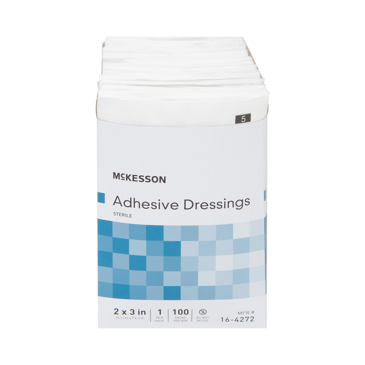 Non-Adherent Dressing with Adhesive McKesson 2 X 3 Inch Sterile 1 per Pack - BeHope