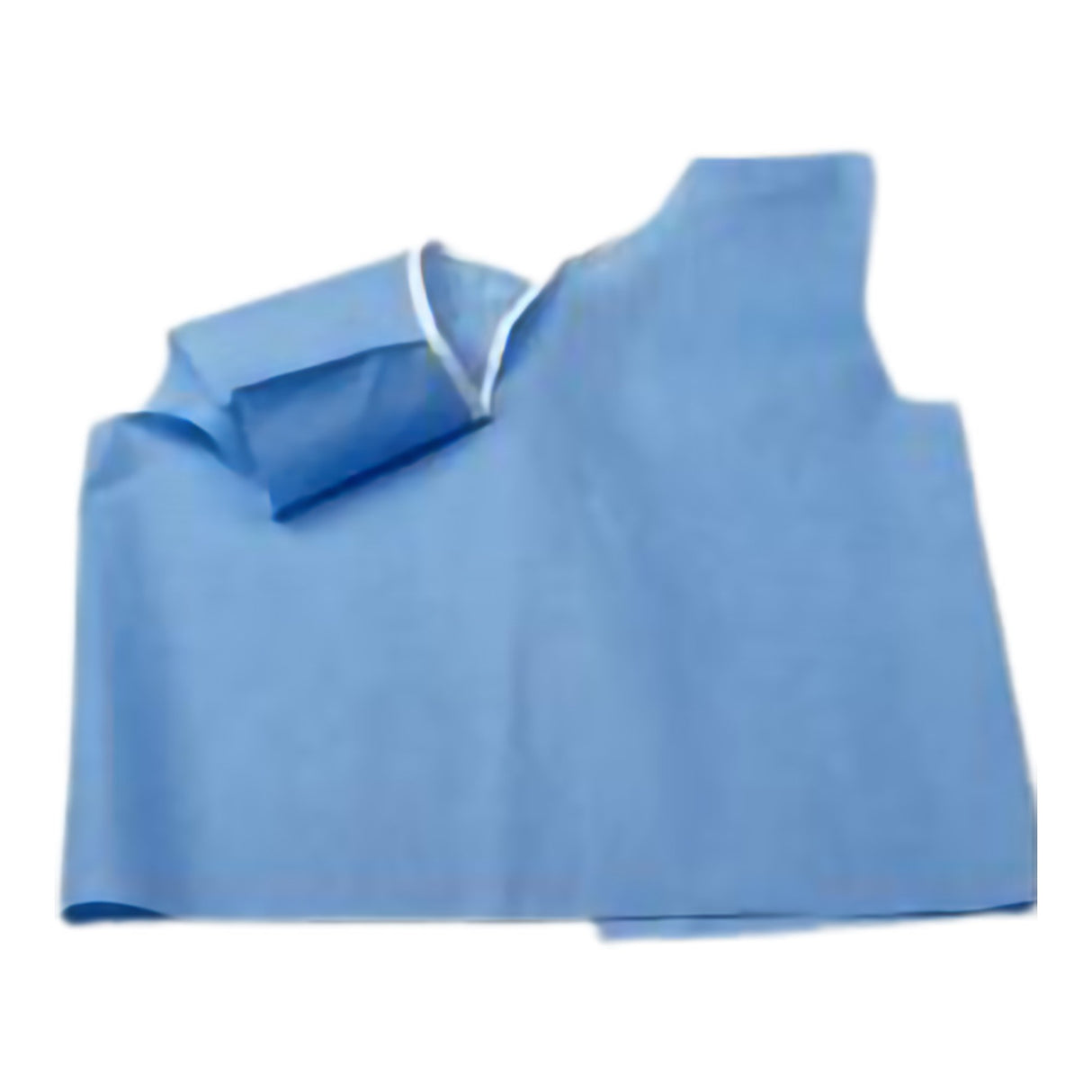 Exam Cape Blue One Size Fits Most Front / Back Opening Without Closure Female Disposable - BeHope