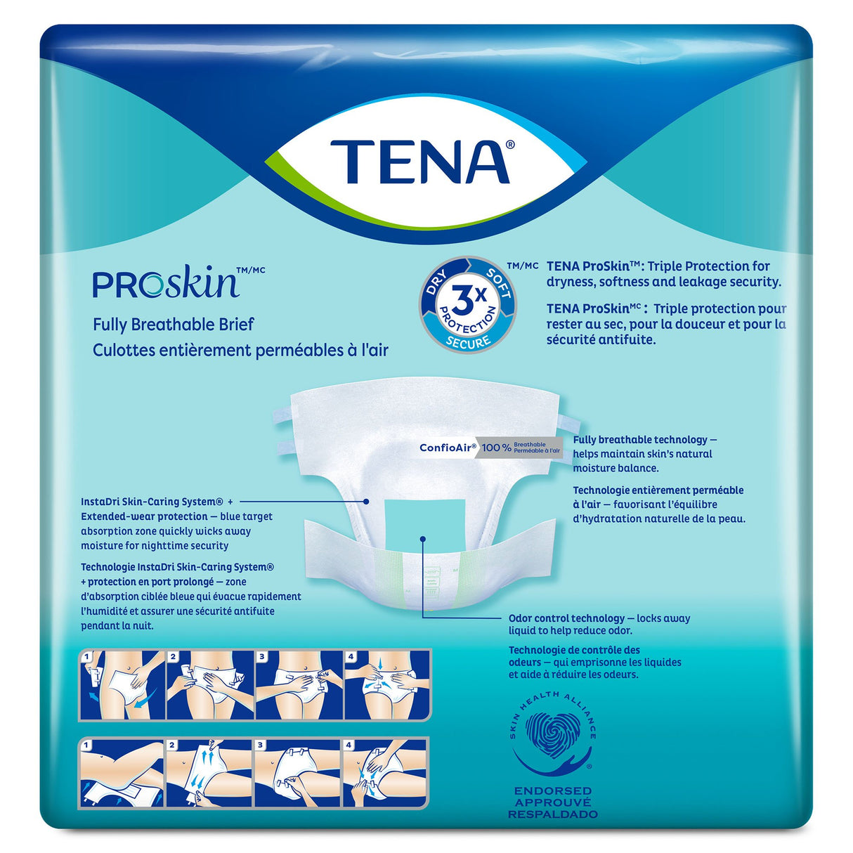 Unisex Adult Incontinence Brief TENA ProSkin™ Super Medium Disposable Heavy Absorbency - BeHope