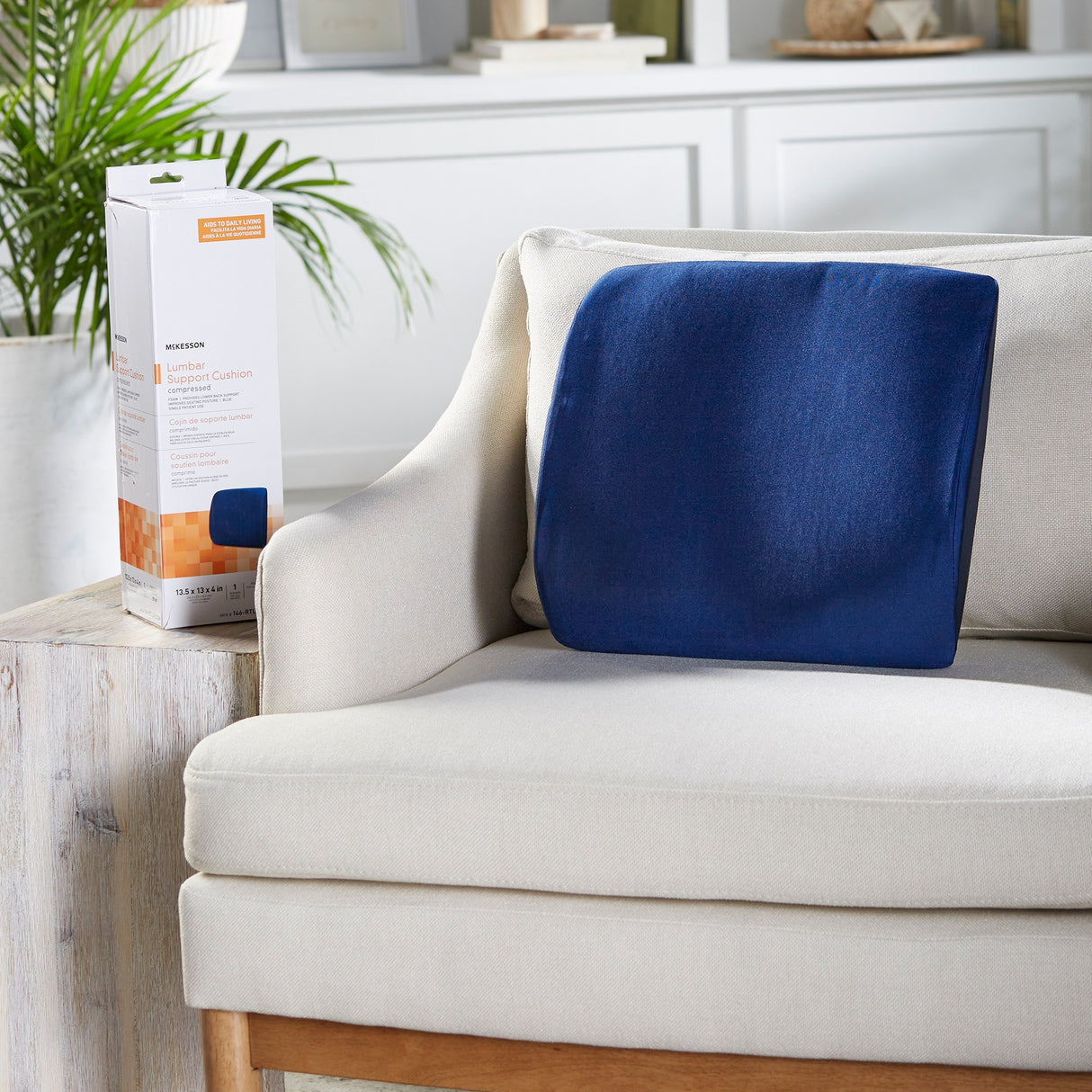 Lumbar Support Cushion McKesson 13-2/5 W X 13 L X 4 D Inch Foam - BeHope