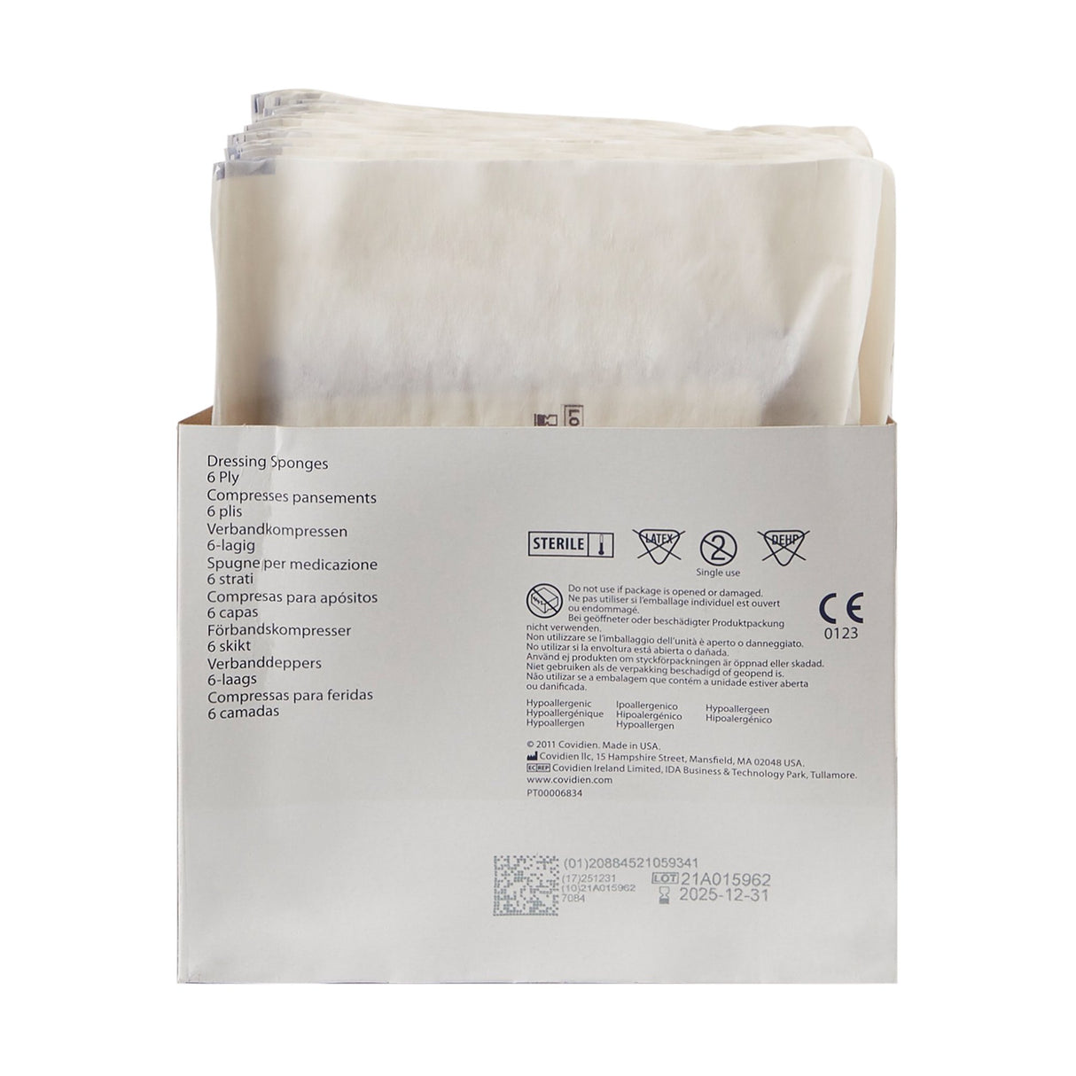 Nonwoven Sponge Curity™ 4 X 4 Inch 6-Ply Sterile 2 per Pack - BeHope